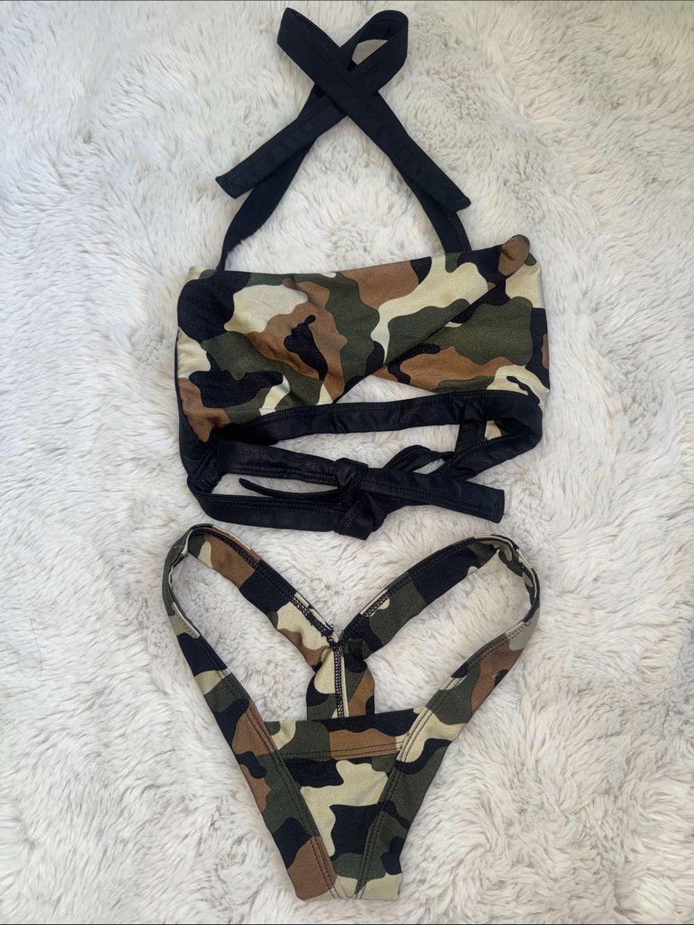 Camo Two-Piece Bikini Set exotic dancewear